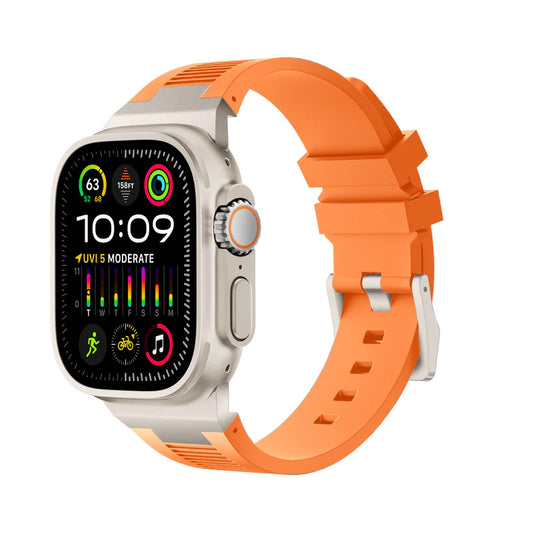 AP New Connector Silicone Band For Apple Watch.