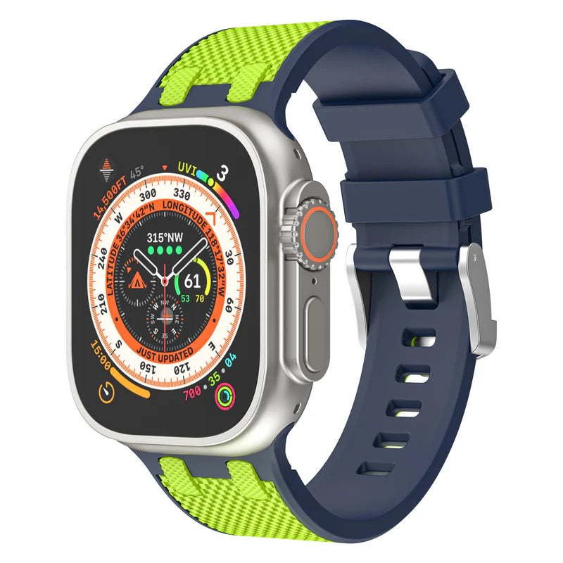 AP Dual Color Matching Silicone Band For Apple Watch.