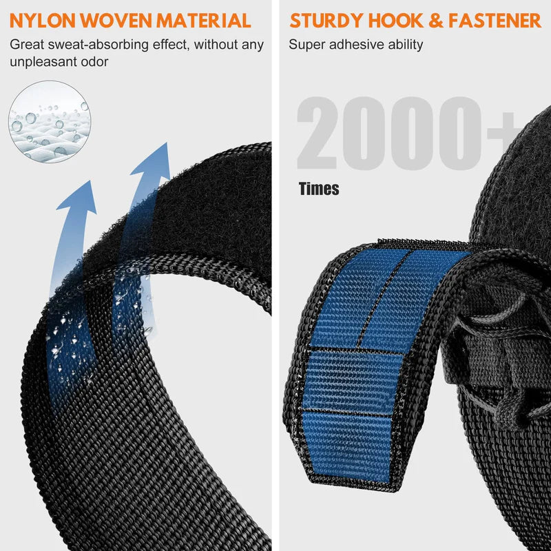 Nylon Canvas Loop Velcro Strap For Apple Watch.