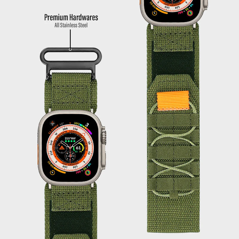 Nylon Canvas Loop Velcro Strap For Apple Watch.