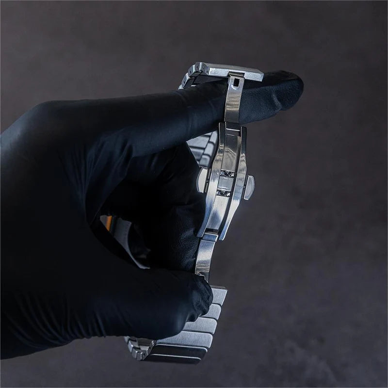 Stainless Steel Butterfly Buckle Band For Apple Watch