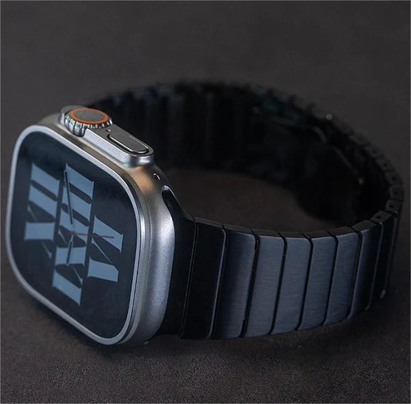 Stainless Steel Butterfly Buckle Band For Apple Watch