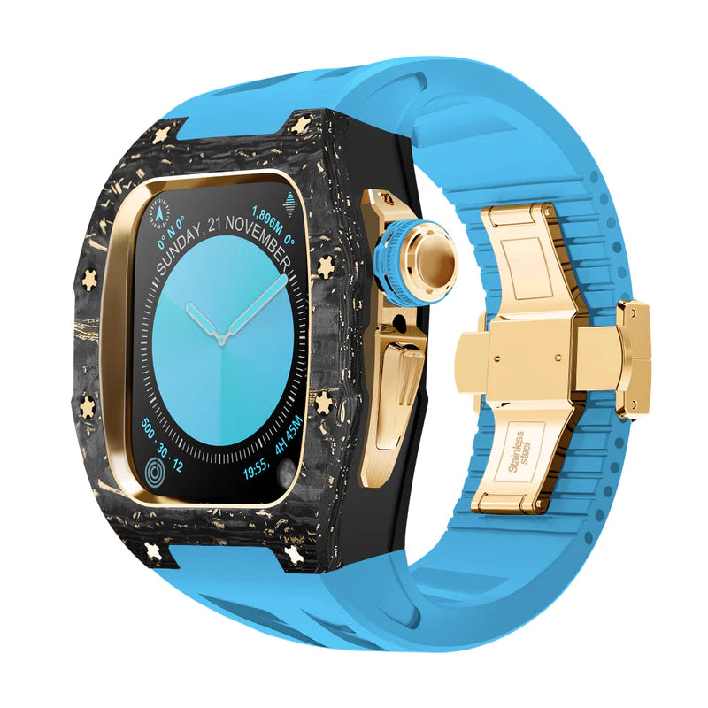 RM7013 Carbon Fiber Case Retrofit Kit For Apple Watch S10.