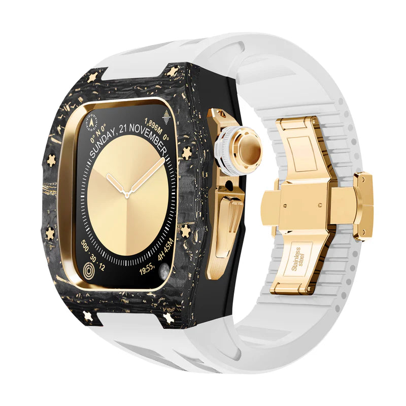 RM7013 Carbon Fiber Case Retrofit Kit For Apple Watch S10.