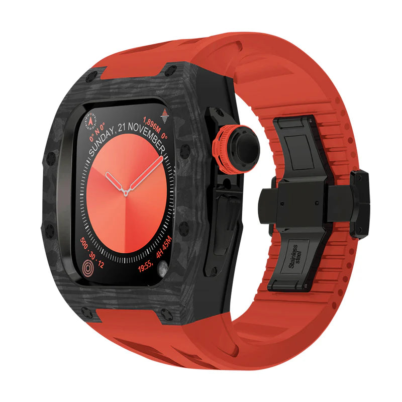 RM7013 Carbon Fiber Case Retrofit Kit For Apple Watch S10.
