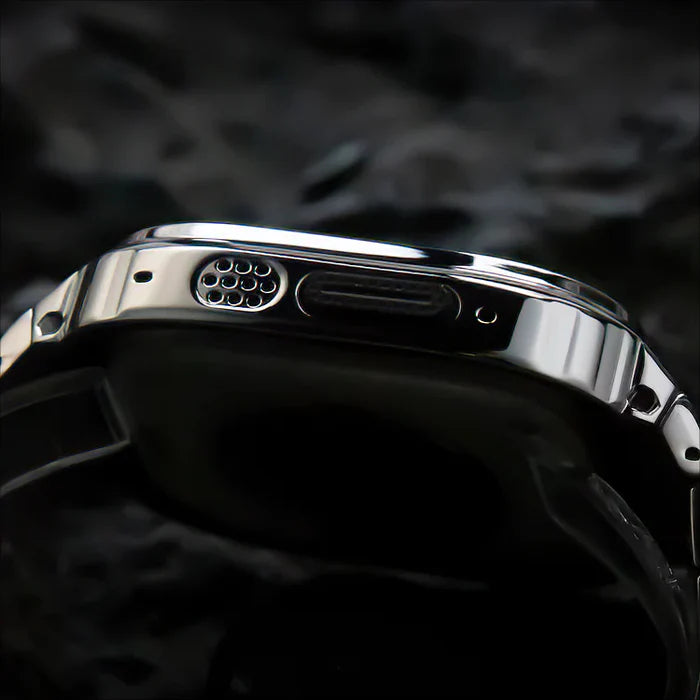 Stainless Steel Band With Case For Apple Watch