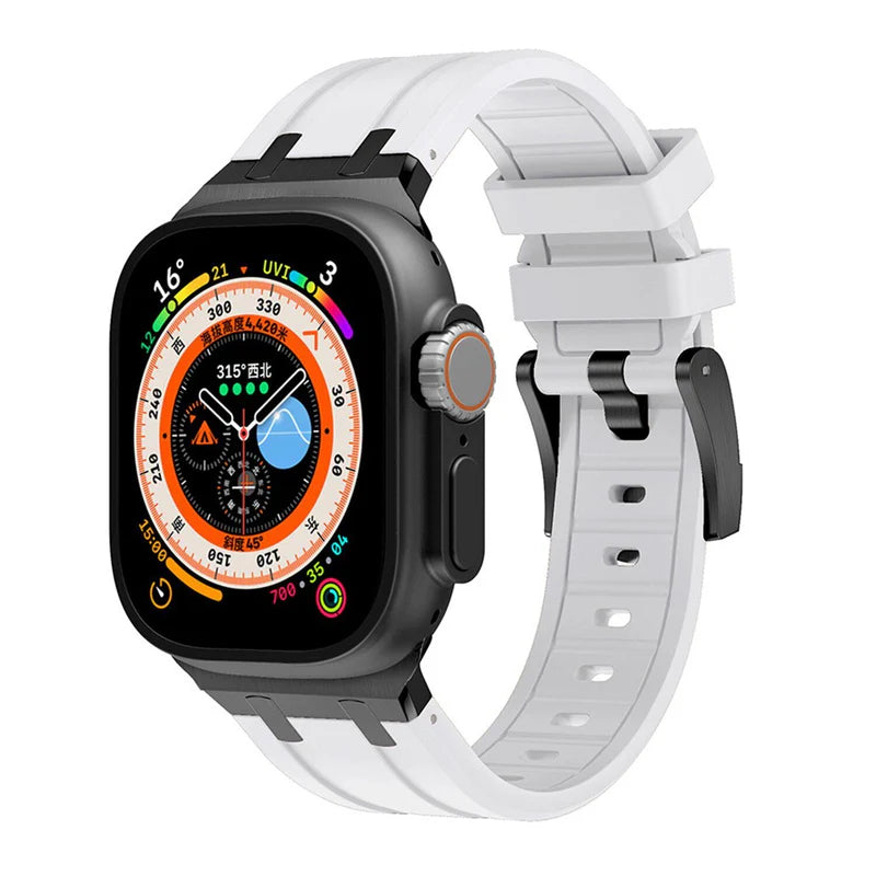 Luxury AP Mod Silicone Band For Apple Watch.