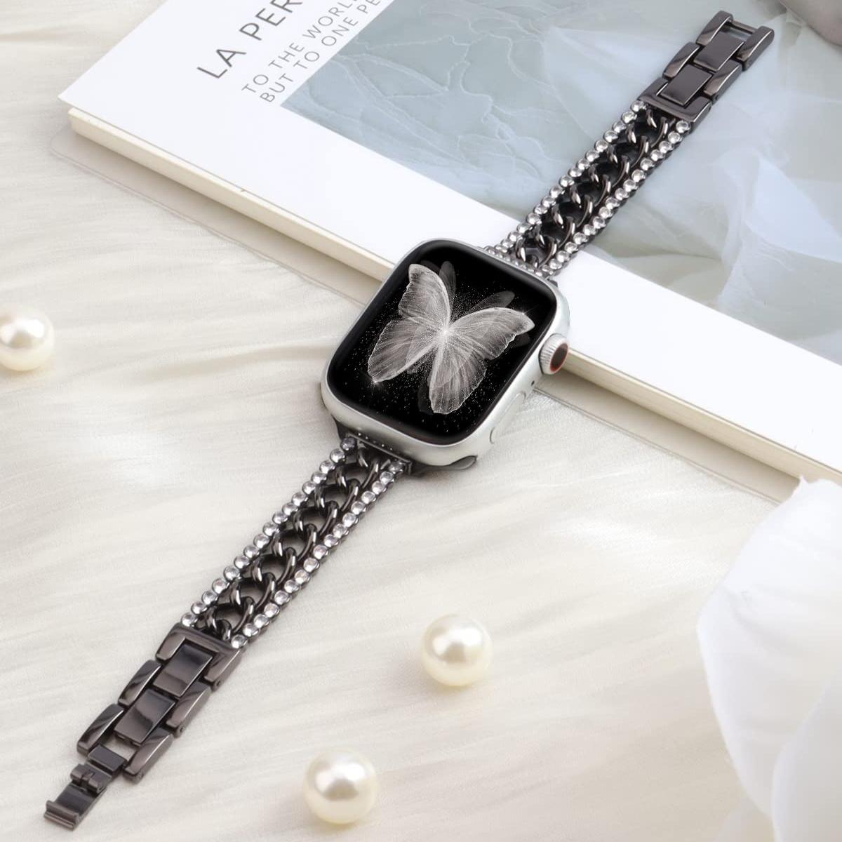 Bling Stainless Steel Band for Apple Watch.