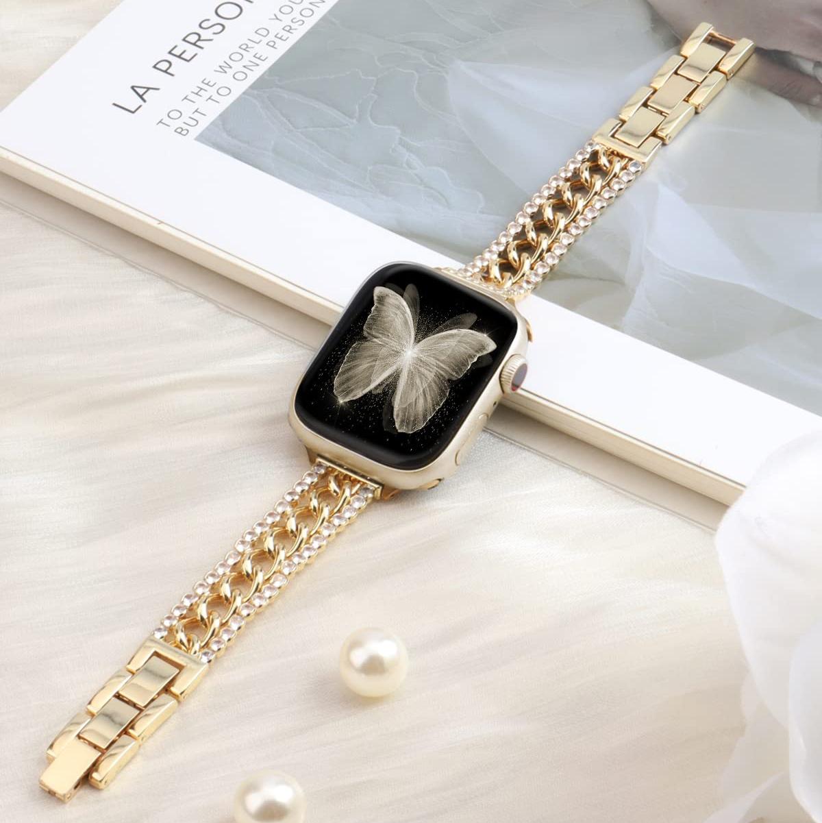 Bling Stainless Steel Band for Apple Watch.