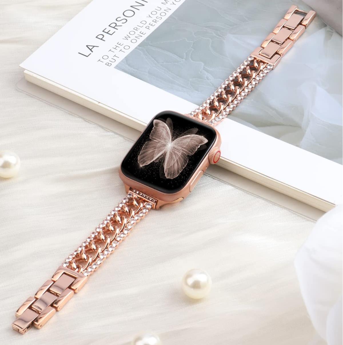 Bling Stainless Steel Band for Apple Watch.