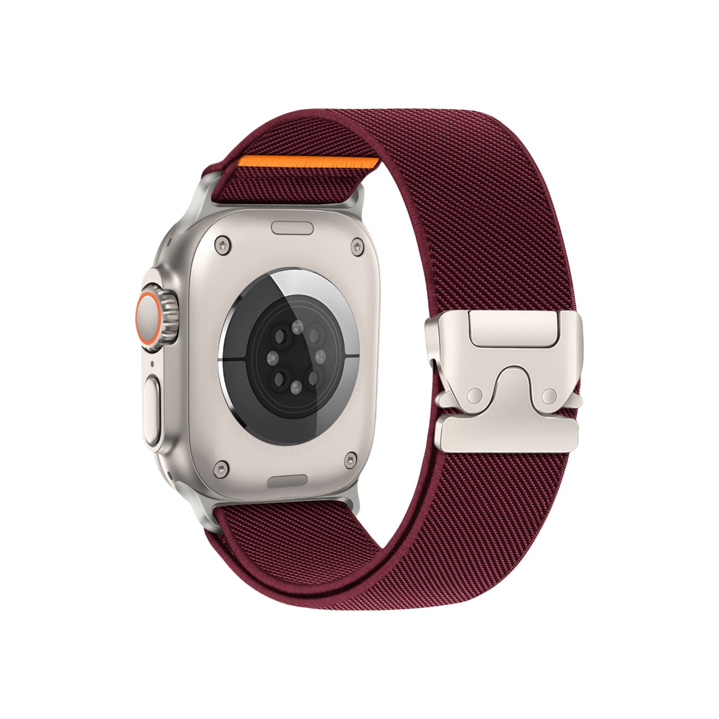 Breathable Elastic Nylon Band with Parachute Clasp for Apple Watch