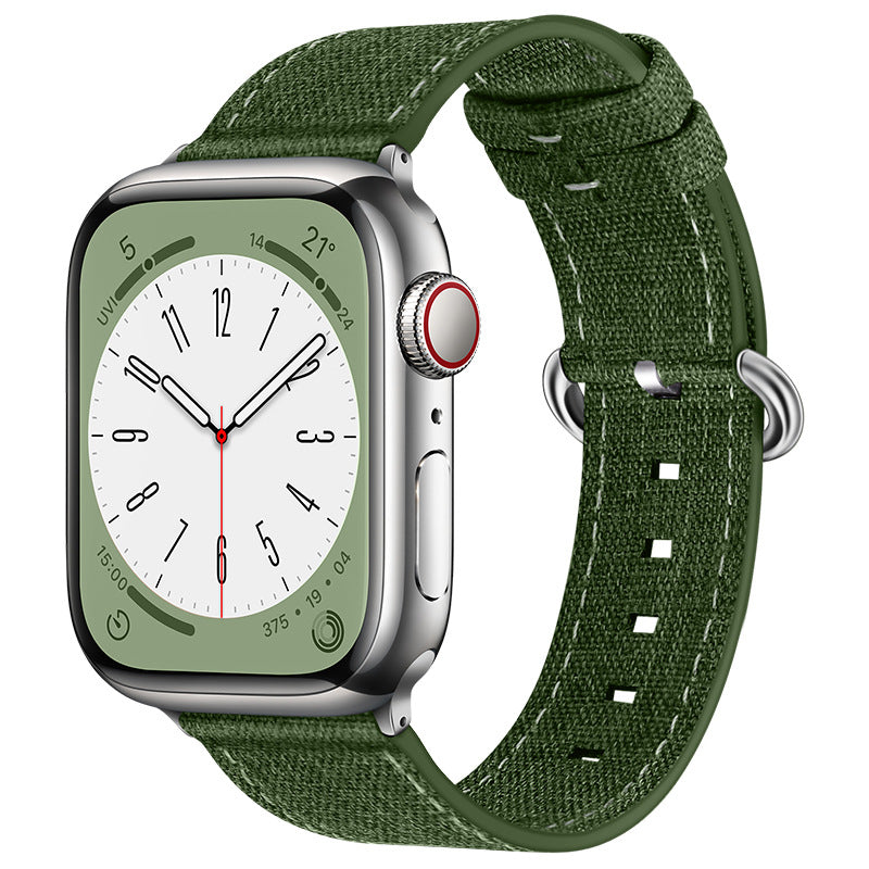 Breathable Lightweight Canvas Band for Apple Watch