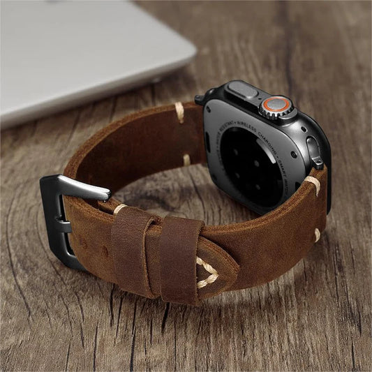 Vintage Leather Band For Apple Watch.