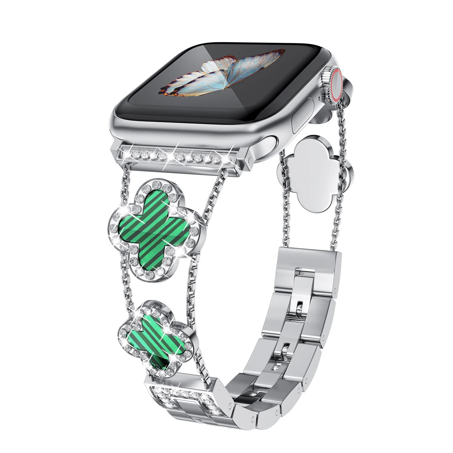 CloverLuxe Diamond Band for Apple Watch.