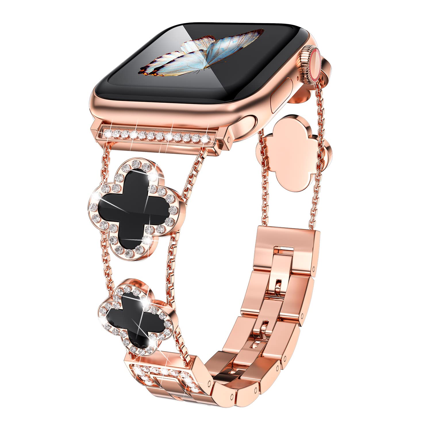 CloverLuxe Diamond Band for Apple Watch.