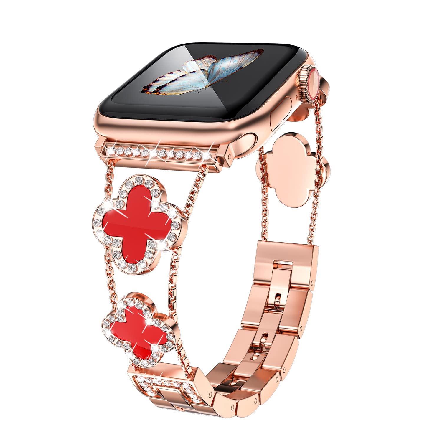 CloverLuxe Diamond Band for Apple Watch.
