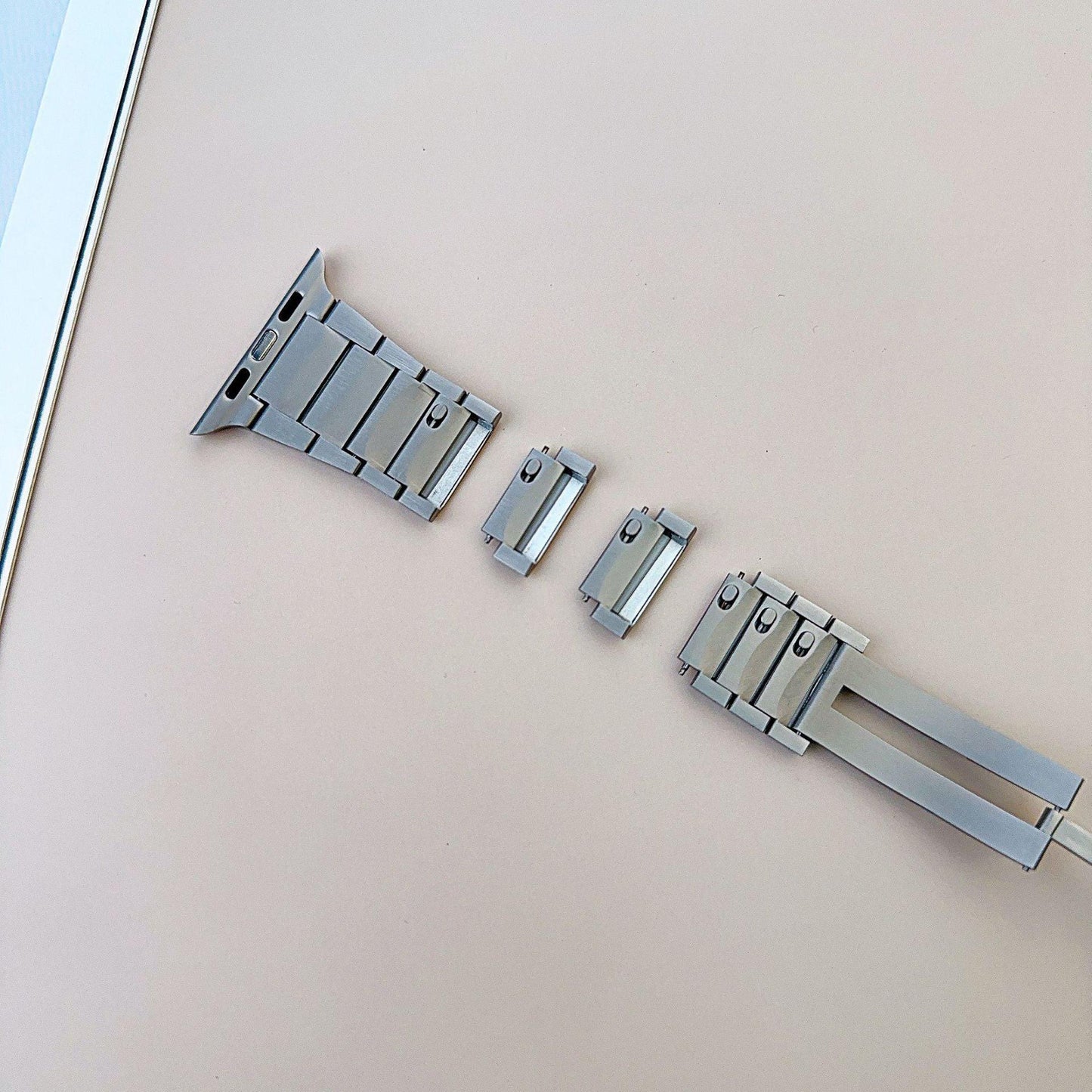 Curved Stainless Steel Quick Release Band for Apple Watch