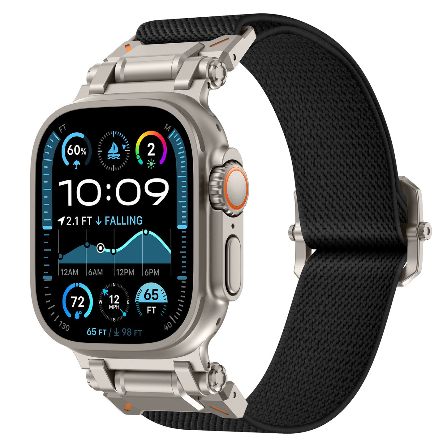 Explorer Style Nylon Band with Metal Connectors for Apple Watch