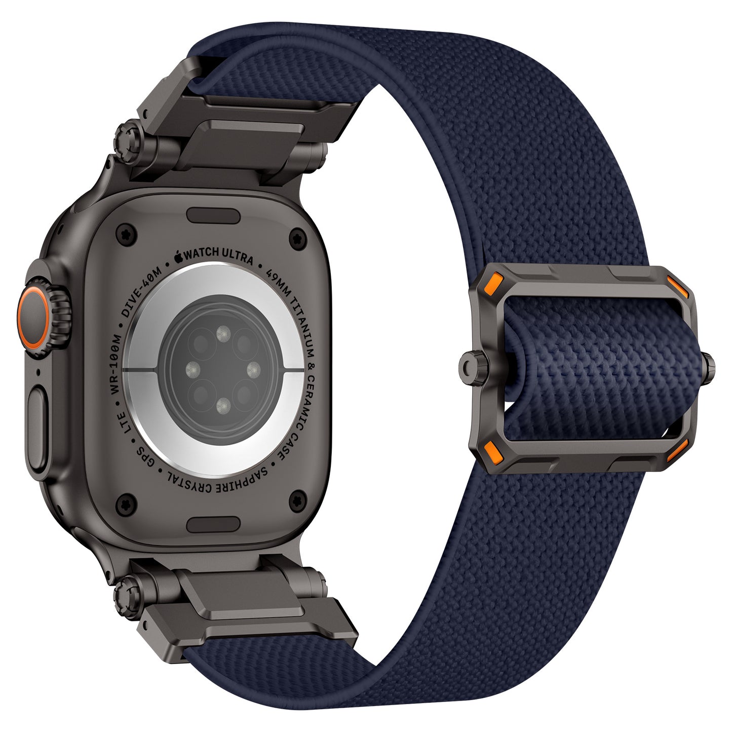 Explorer Style Nylon Band with Metal Connectors for Apple Watch
