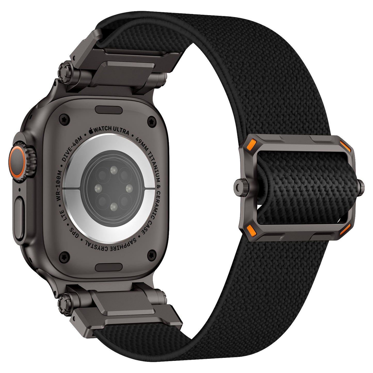 Explorer Style Nylon Band with Metal Connectors for Apple Watch