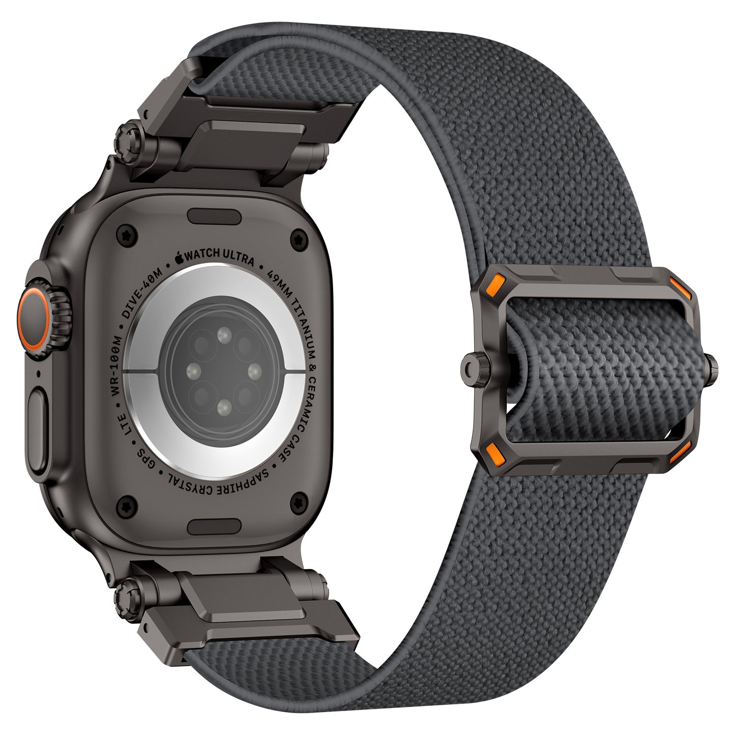 Explorer Style Nylon Band with Metal Connectors for Apple Watch