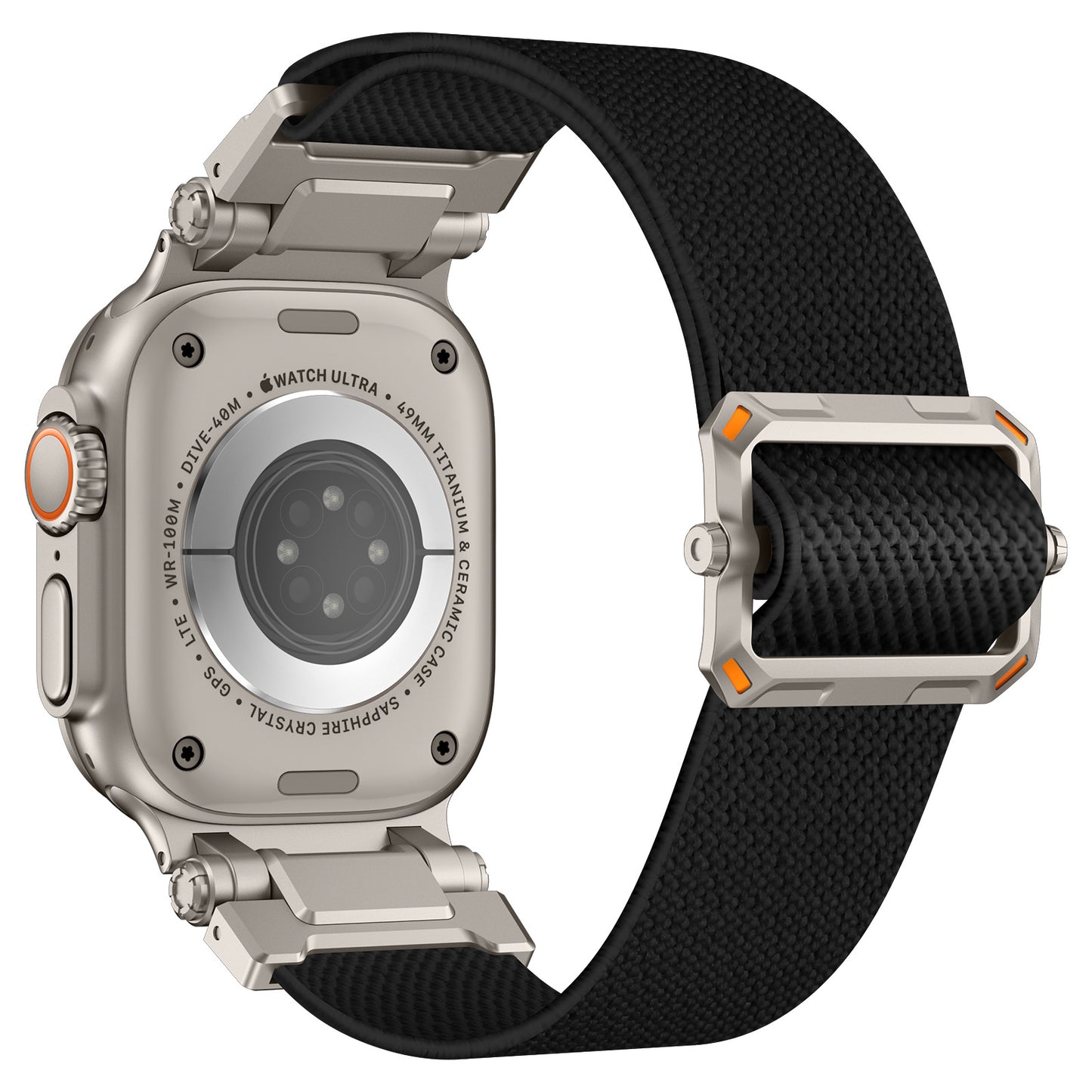Explorer Style Nylon Band with Metal Connectors for Apple Watch