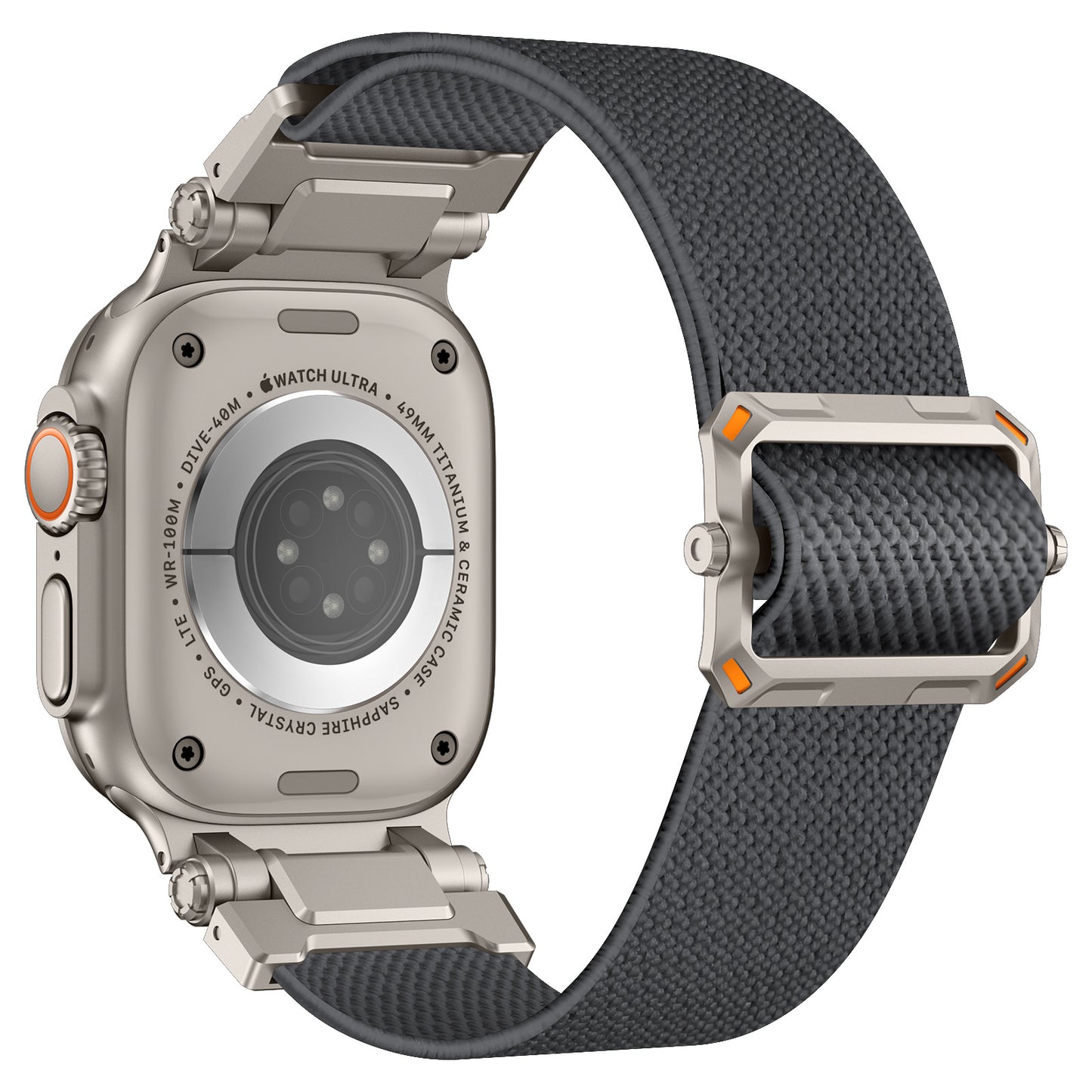 Explorer Style Nylon Band with Metal Connectors for Apple Watch