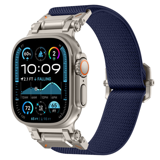 Explorer Style Nylon Band with Metal Connectors for Apple Watch