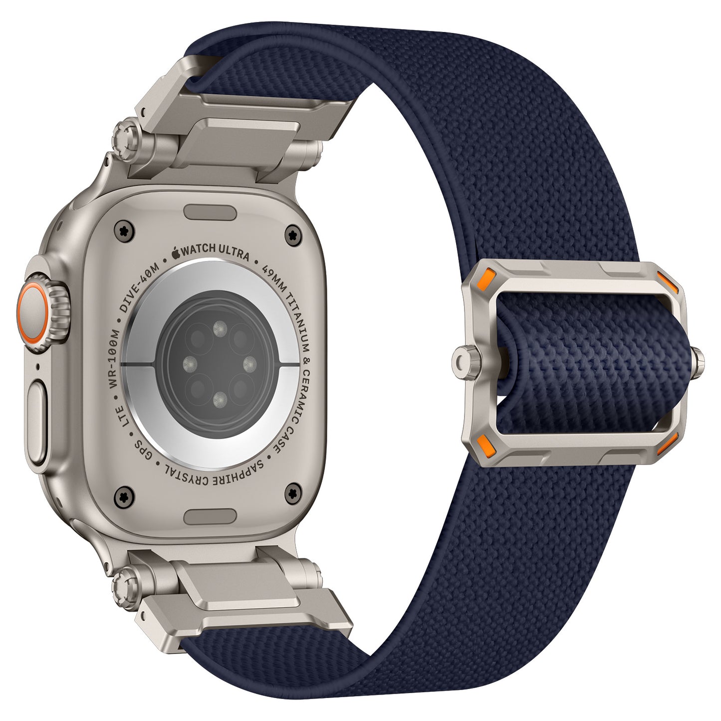 Explorer Style Nylon Band with Metal Connectors for Apple Watch