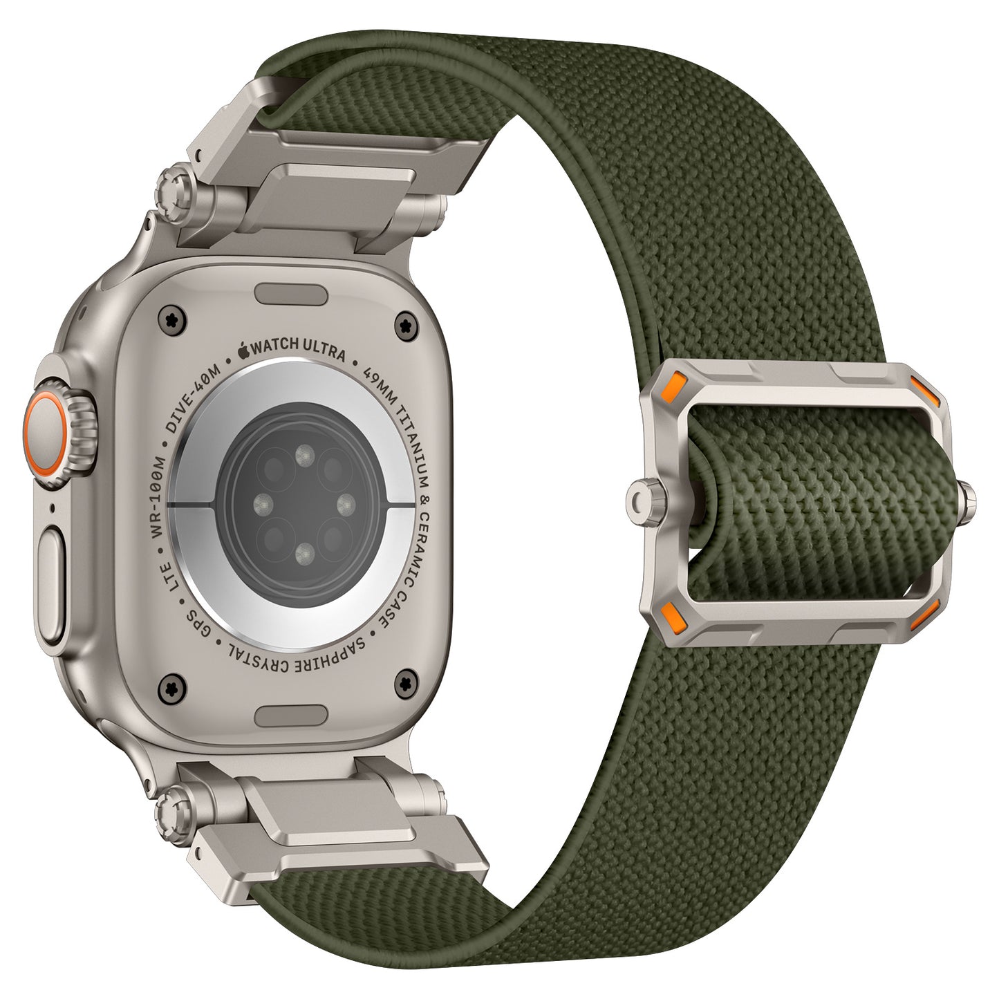 Explorer Style Nylon Band with Metal Connectors for Apple Watch