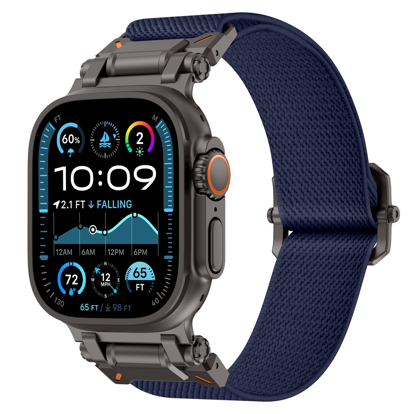 Explorer Style Nylon Band with Metal Connectors for Apple Watch