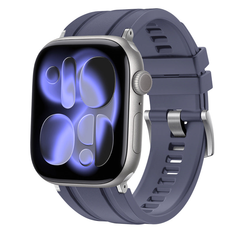 FKM Rubber Waterproof Band for Apple Watch Sport Strap