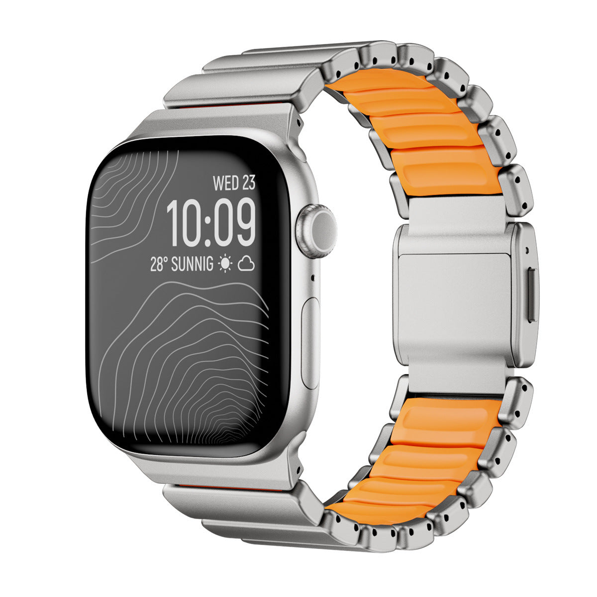 Hybrid Metal & Rubber Band for Apple Watch