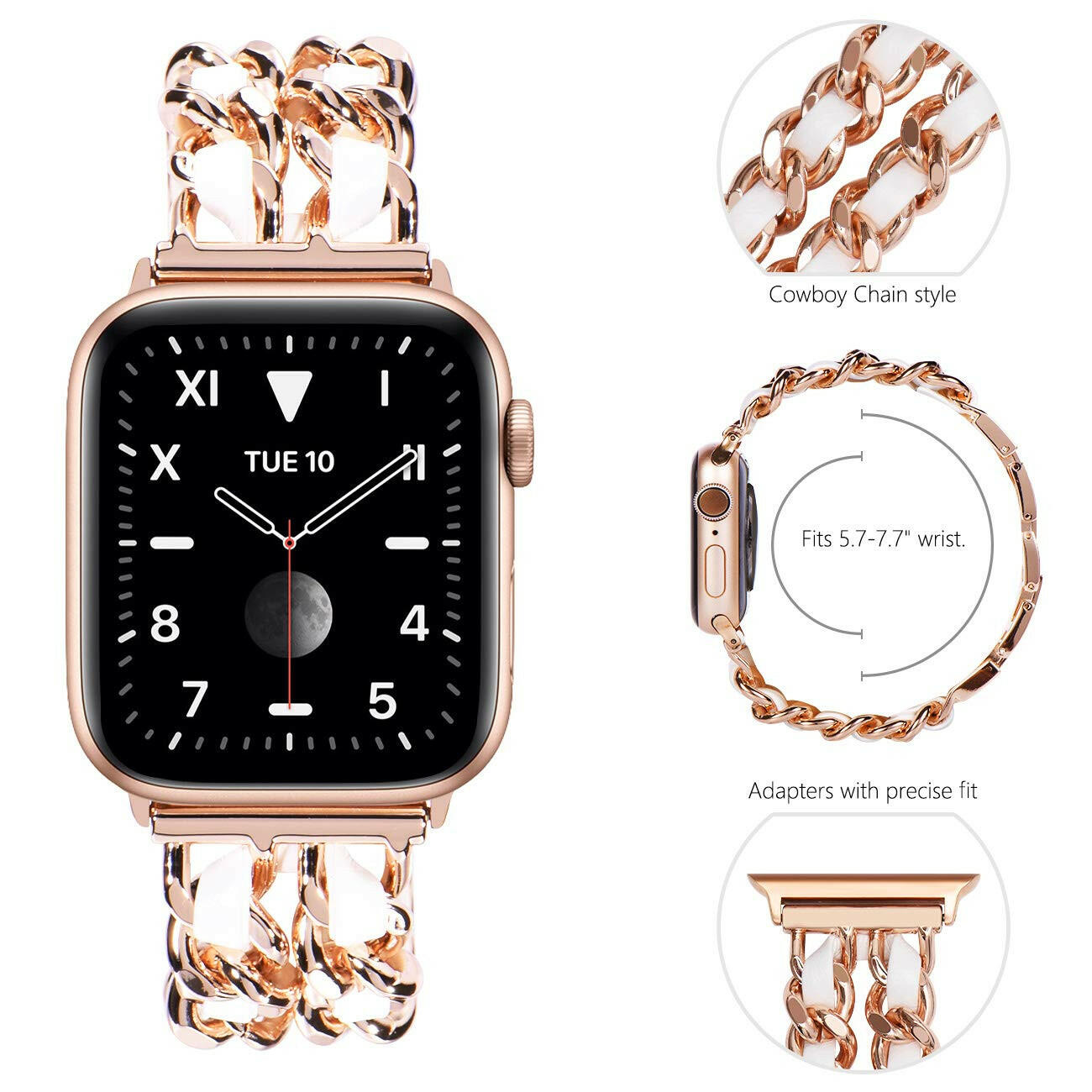 Jewelry Link Bracelet Compatible with Apple Watch.