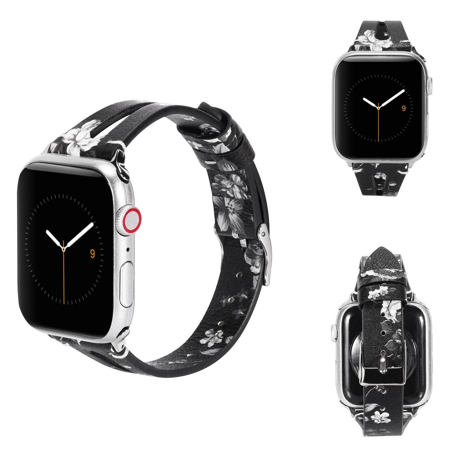 Leather Cutout Band for Women Compatible with Apple Watch.