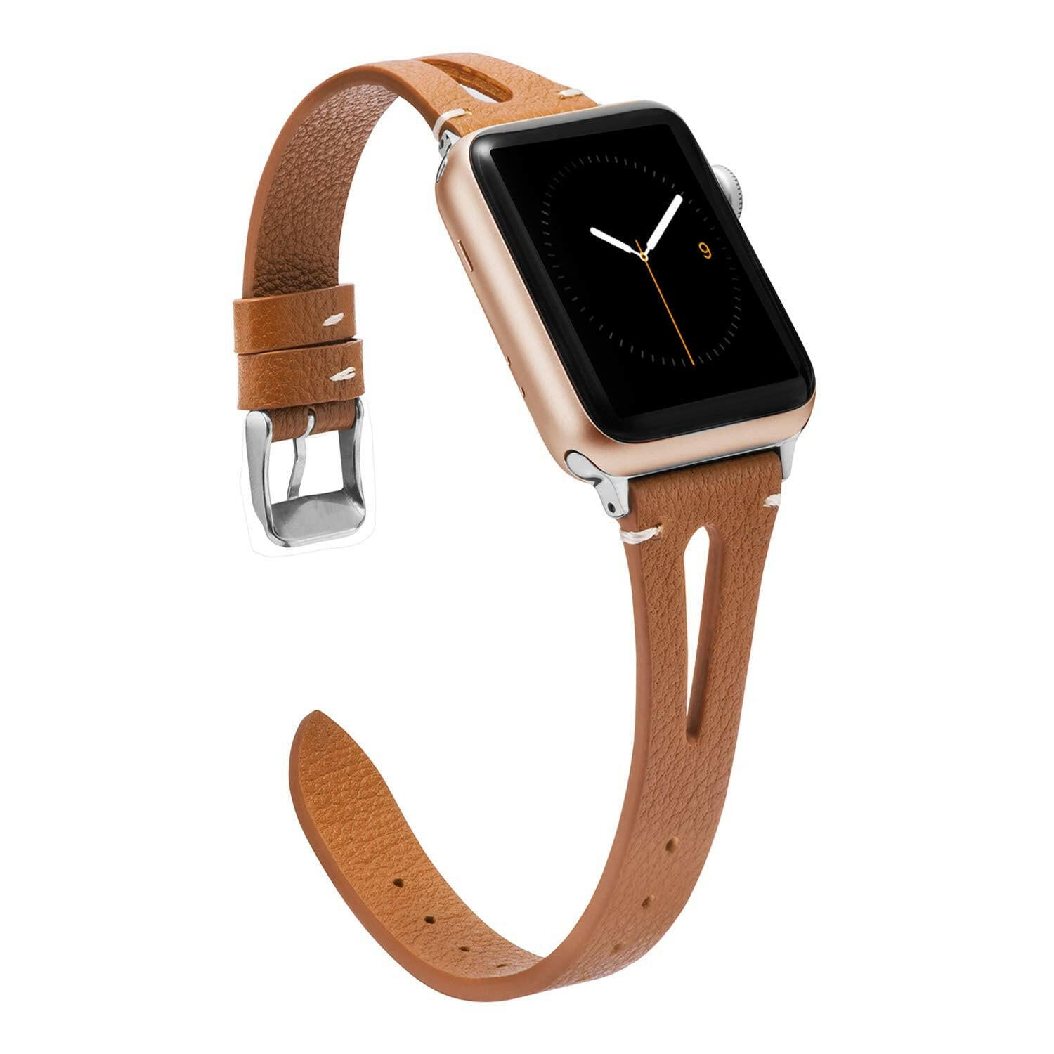 Leather Cutout Band for Women Compatible with Apple Watch.