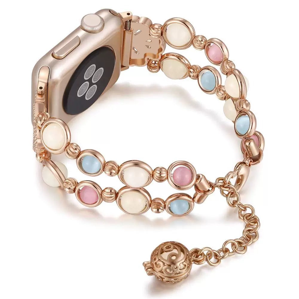 LunaGlow Beaded Jewelry Band for Apple Watch