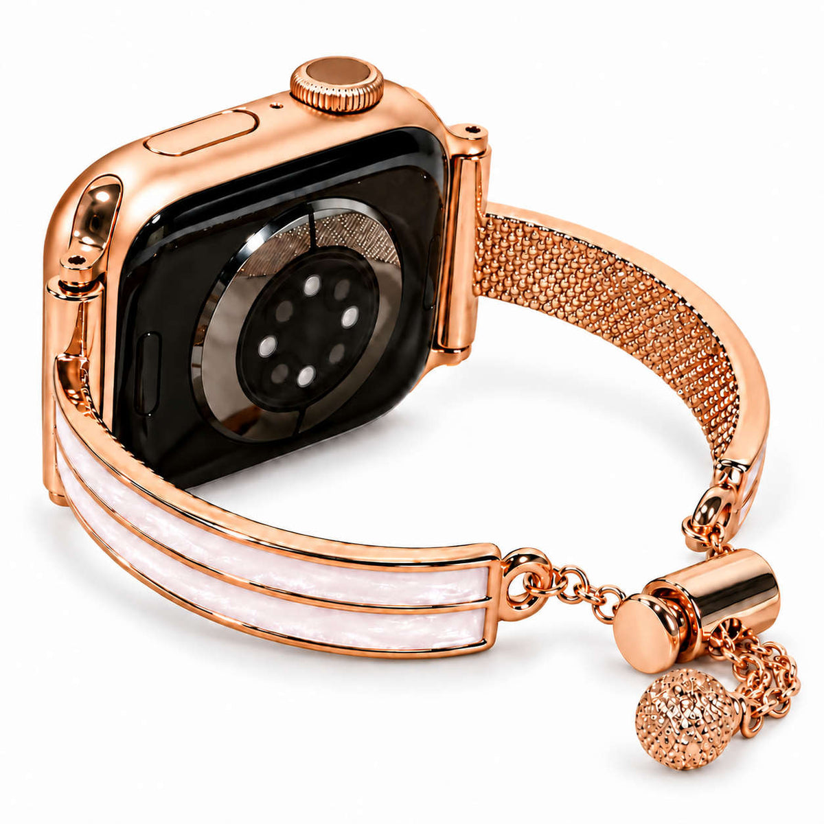 Luxe Resin Inlay Metal Bracelet Band for Apple Watch