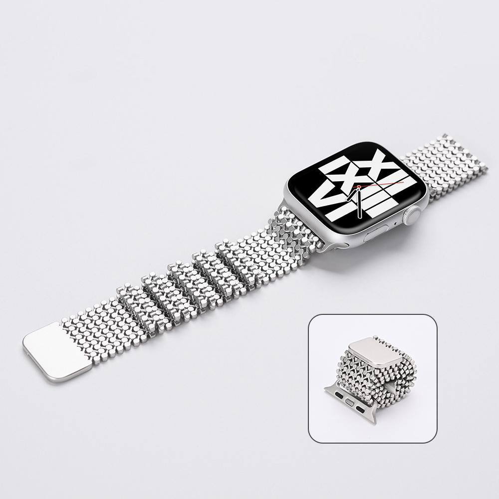 Magnetic Chain-Link Stainless Steel Band for Apple Watch