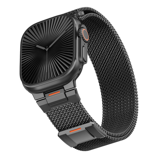 Mechanical Style Magnetic Milanese Band for Apple Watch
