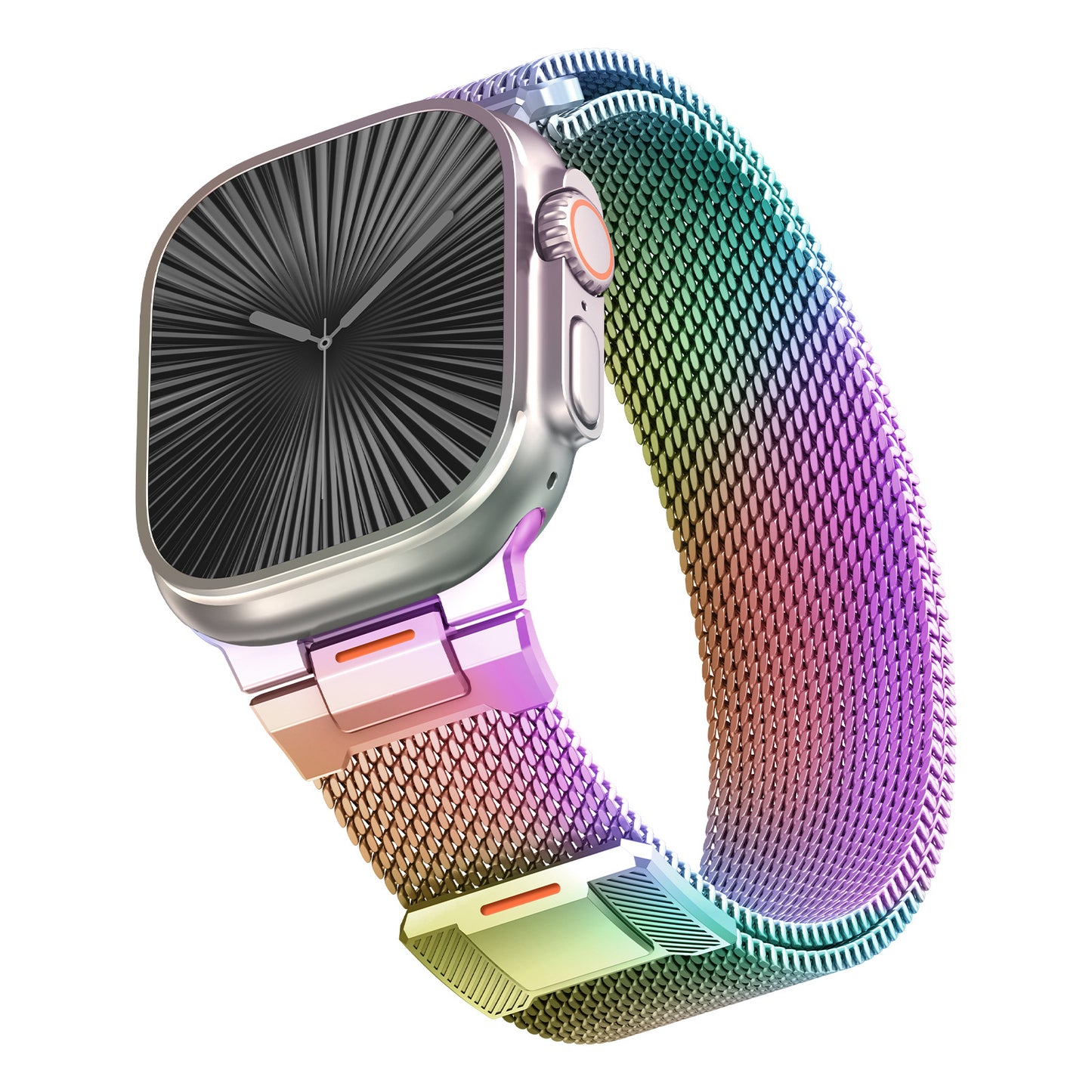 Mechanical Style Magnetic Milanese Band for Apple Watch