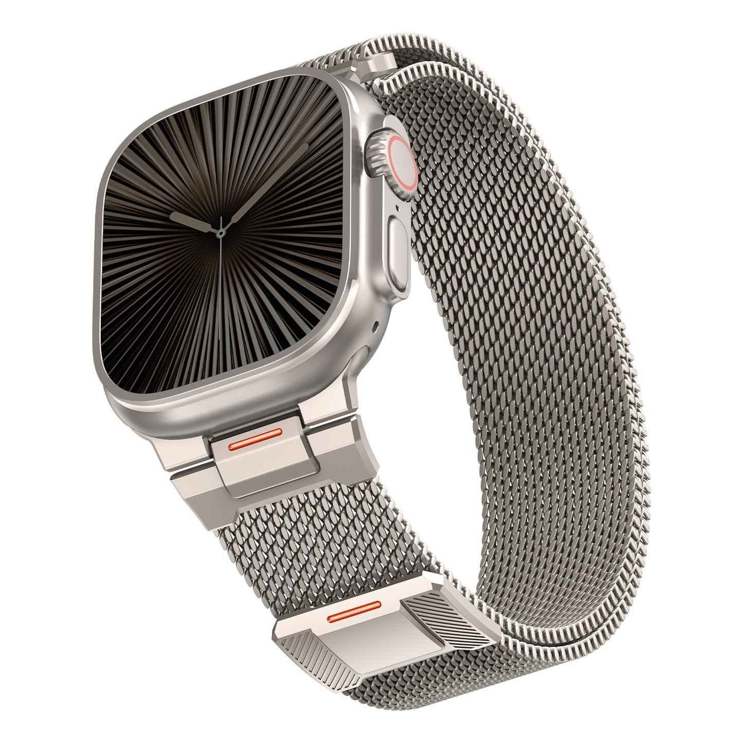 Mechanical Style Magnetic Milanese Band for Apple Watch