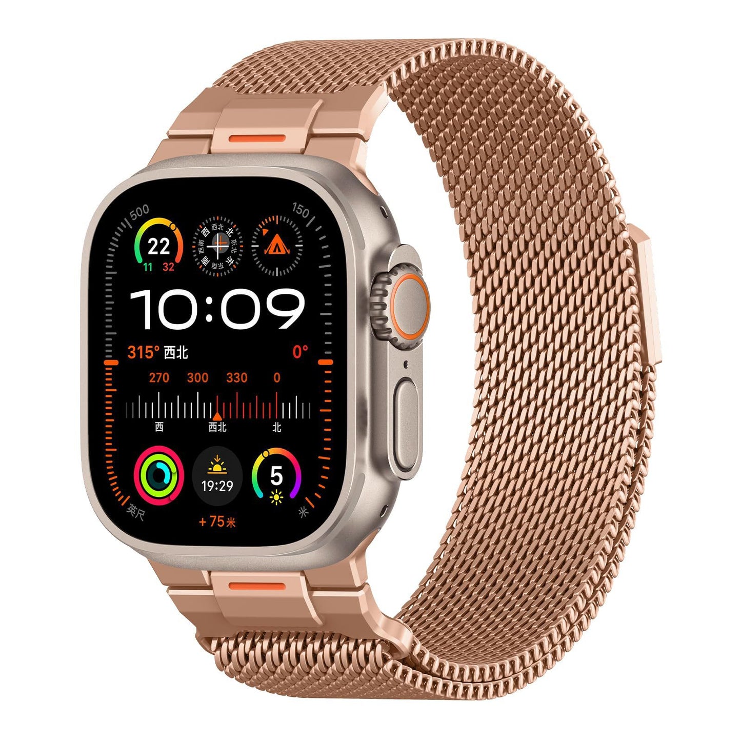 Mechanical Style Magnetic Milanese Band for Apple Watch