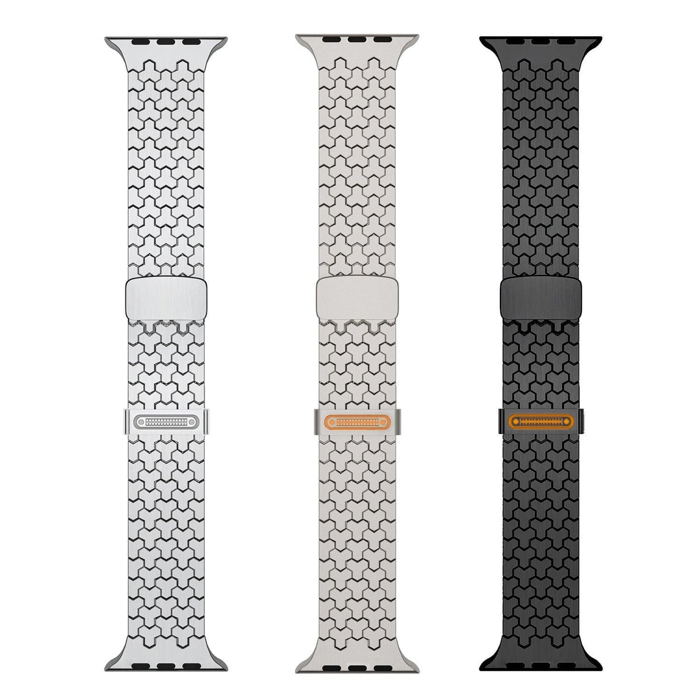 Metal Y-Link Dual Magnetic Stainless Steel Band for Apple Watch