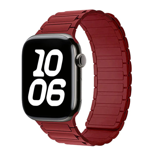 Silicone Magnetic Loop Watch Band For Apple Watch.