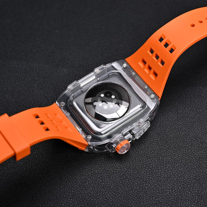 RM V30 Glacier Series Fluoroelastomer Band And Case Retrofit Kit For Apple Watch.