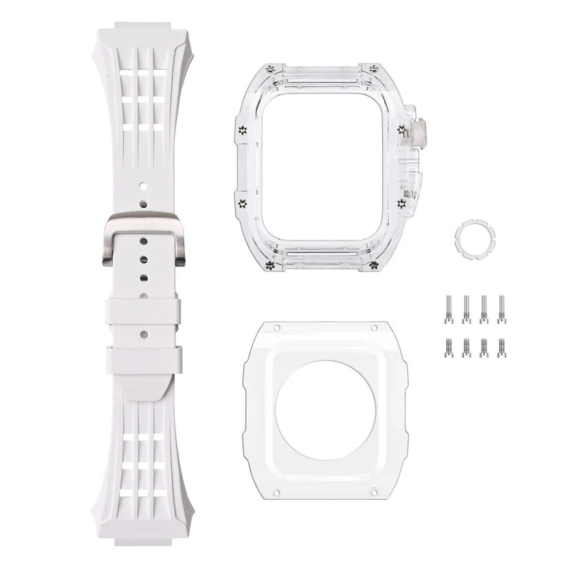 RM V30 Glacier Series Fluoroelastomer Band And Case Retrofit Kit For Apple Watch.