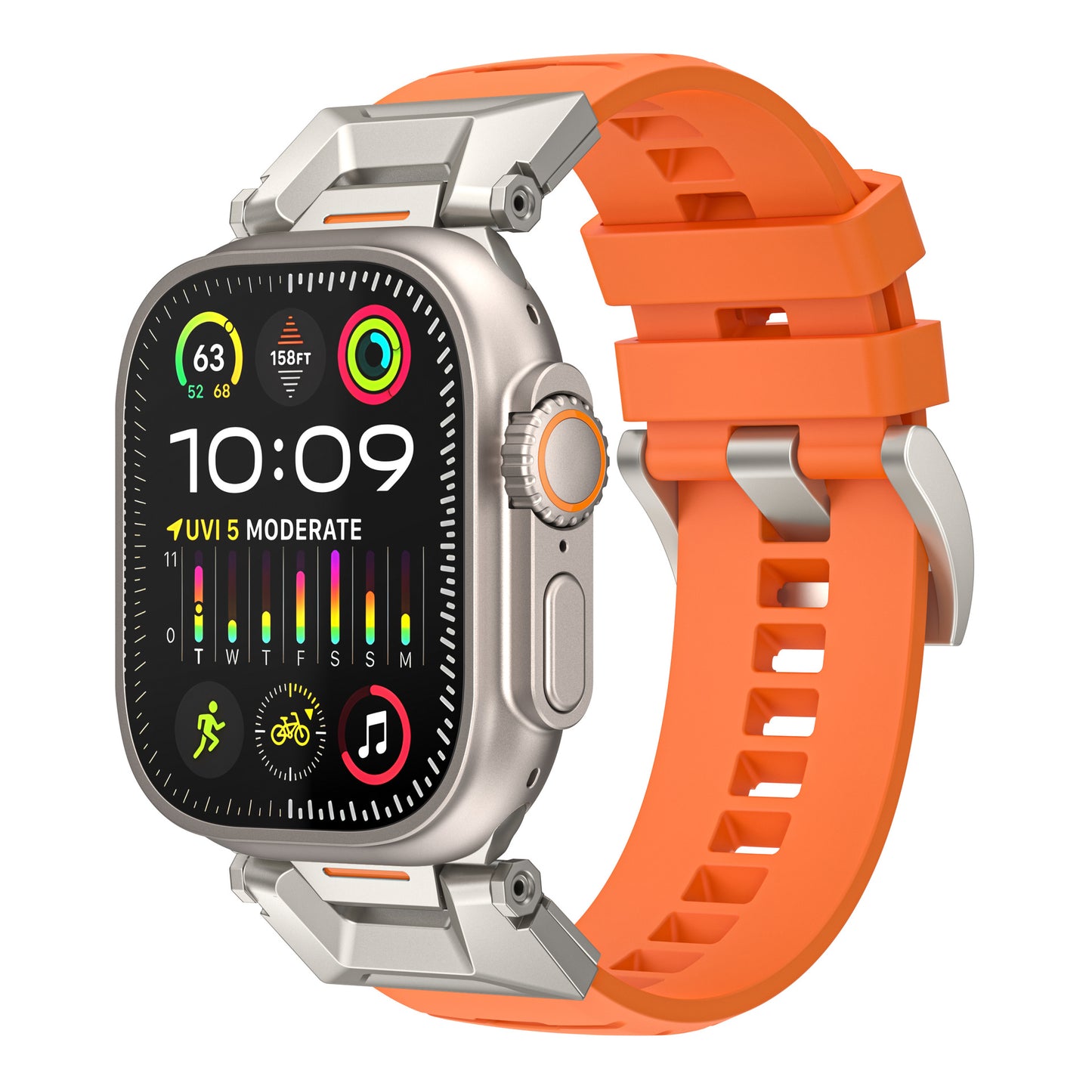 Rugged Fluoroelastomer Band for Apple Watch