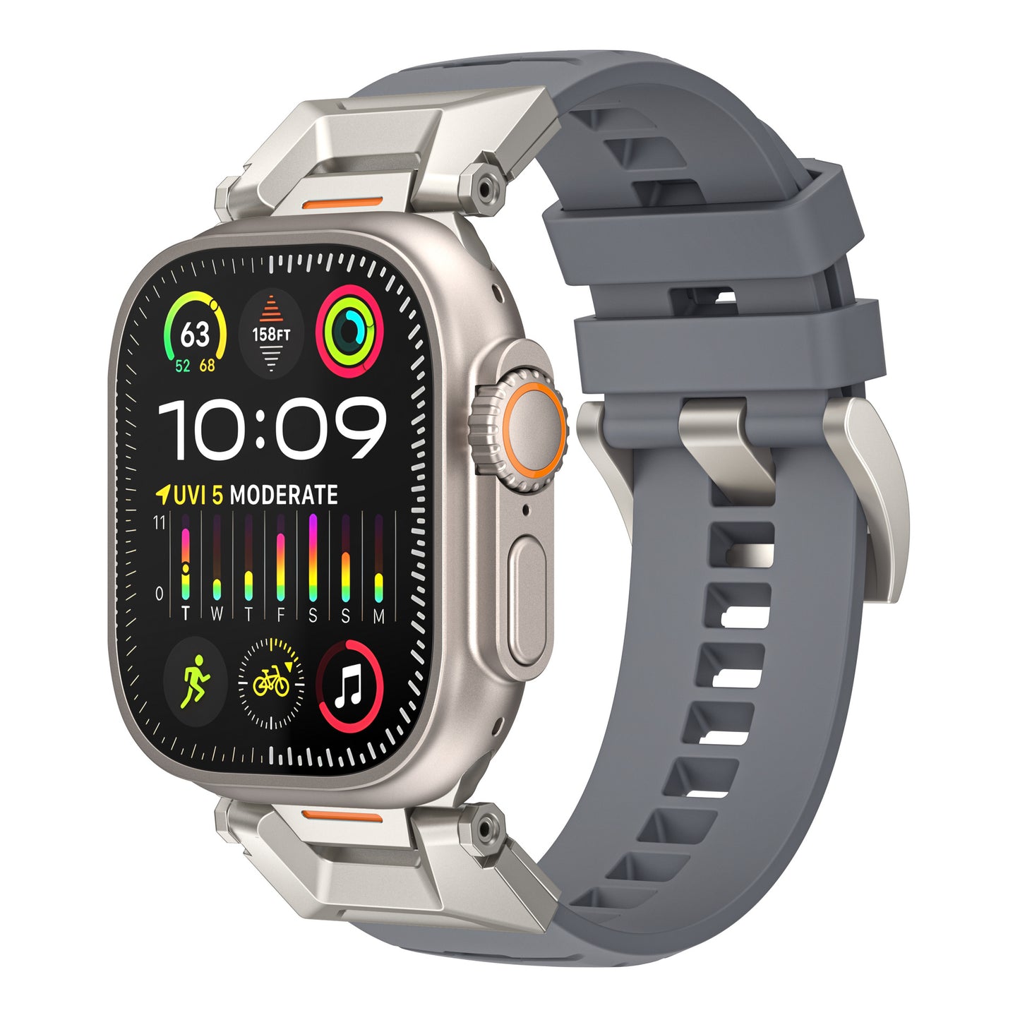 Rugged Fluoroelastomer Band for Apple Watch