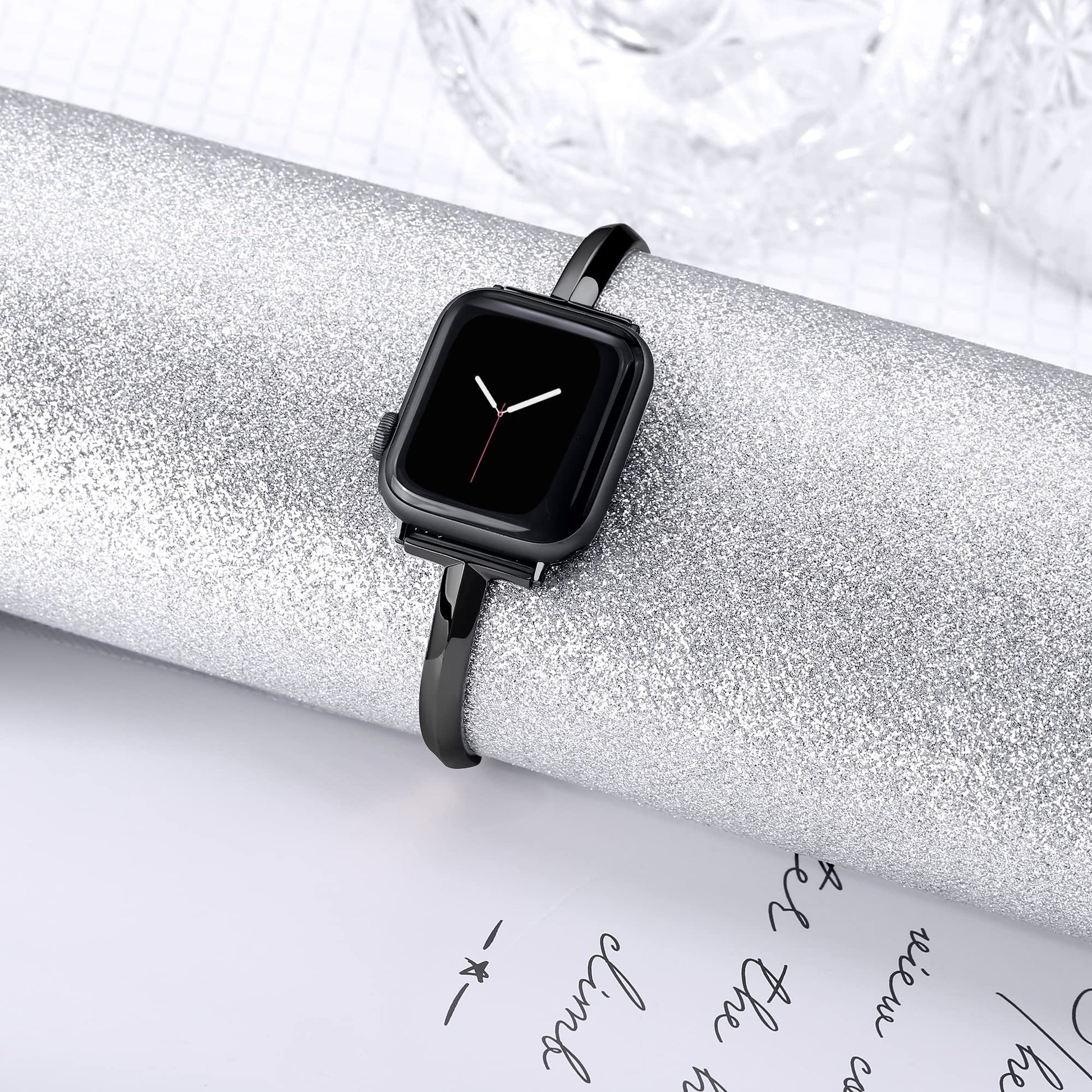 Slim Stainless Steel Bangle Band for Apple Watch.